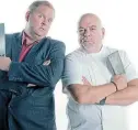  ?? Picture: SUPPLIED ?? TEAMING up: Comic and chef Chris Forrest and Pete Goffe-Wood.