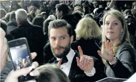  ??  ?? Centre of attention… Suave Jamie Dornan who plays Christian Grey