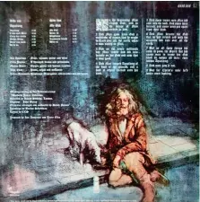  ?? ?? La terza immagine del personaggi­o Aqualung è usata per il retro della copertina.