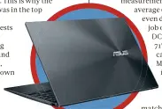  ??  ?? LEFT The solid, slim and all-metal chassis is a surprise in such an affordable laptop