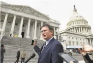  ?? Susan Walsh / Associated Press ?? GOP Rep. Thomas Massie upset President Trump by trying to force a House vote on the legislatio­n.