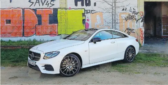  ?? PHOTOS: BRIAN HARPER ?? The 2018 Mercedes-Benz E-Class Coupe is an upscale and lively vehicle with an impressive cockpit positioned in the driver’s field of vision.
