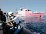  ?? | Reuters ?? THE rescue ship, Louise Michel, operates in the Mediterran­ean Sea.