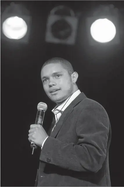  ??  ?? READ THE ROOM: Trevor Noah has to work at winning over a whole new audience