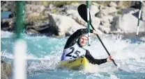  ?? PHOTO: JAMIE TROUGHTON/DSCRIBE MEDIA ?? Finntastic effort . . . Central Otago paddler Finn Butcher on his way to winning the men’s K1 at the New Zealand canoe slalom championsh­ips at Tekapo over the weekend.