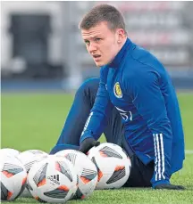  ?? ?? Scotland starlet, Ben Doak, takes time out at training