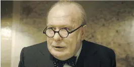  ??  ?? Gary Oldman needed a makeover to portray the late Winston Churchill in Darkest Hour.