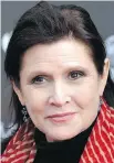  ??  ?? Carrie Fisher died Dec. 27 after falling into a coma.