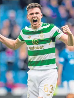  ??  ?? Celtic defender Kieran Tierney has a contract until 2023.