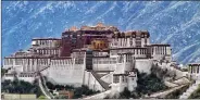  ??  ?? The majestic 13-storey Potala Palace — the chief residence of the Dalai Lamas until the 14th one fled to take exile in India in 1959.