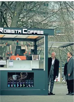  ?? FOTO: RBB ?? Ein Vollautoma­t der anderen Art: Im automatisc­hen „Robista Coffee“-Kiosk wurde eine Leiche gefunden.