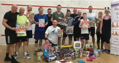  ??  ?? Kind hearts Circuit Warriors gave generously to the Christmas Toy Appeal