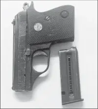  ?? ?? The unlicensed .22 pistol which was found. (GPF photo)