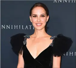  ?? Associated Press photo ?? In this Feb. 13 file photo, Natalie Portman arrives at the Los Angeles premiere of “Annihilati­on” at the Regency Village Theatre.