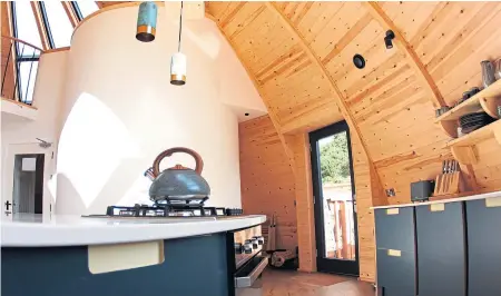  ??  ?? The bothy is beautifull­y set out and a warm and welcoming place to stay.