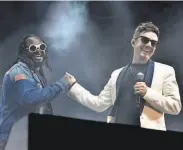  ?? Jeff Kravitz / FilmMagic 2018 ?? TPain and Jorma Taccone perform during the 2018 Clusterfes­t comedy festival in San Francisco.