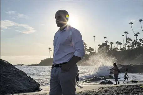  ?? Gina Ferazzi Los Angeles Times ?? KEVIN R. McCARTHY enjoys the sun Thursday in Laguna Beach. He spent 10 years in solitary confinemen­t at Pelican Bay State Prison.