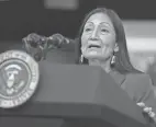  ?? EVAN VUCCI/AP FILE ?? Interior Secretary Deb Haaland says the oil and gas industry is “set” with the amount of drilling permits at its disposal.