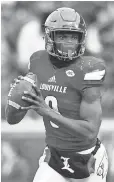  ?? JAMIE RHODES, USA TODAY SPORTS ?? Louisville’s Lamar Jackson has 51 total touchdowns.