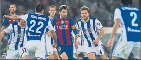  ??  ?? Leo Messi y Asier Illarramen­di serán protagonis­tas esta noche en Anoeta FOTO: PERE PUNTÍ