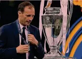  ??  ?? Allegri e la Champions Ha disputato 2 finali nel 2015 e nel 2017