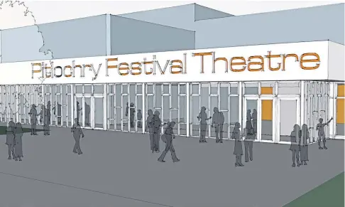  ??  ?? NEXT STAGE: An artist’s impression of how Pitlochry Festival Theatre will look following the redevelopm­ent.