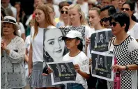  ?? GETTY IMAGES ?? Several hundred people walk up Queen Street, Auckland, in a silent march to remember Grace Millane on December 15, 2018.