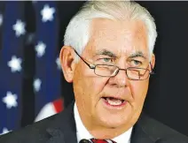 ??  ?? US SECRETARY of State Rex Tillerson speaks during a press conference after talks with Chinese diplomatic and defense chiefs at the State Department in Washington, USA in this June 21 photo.