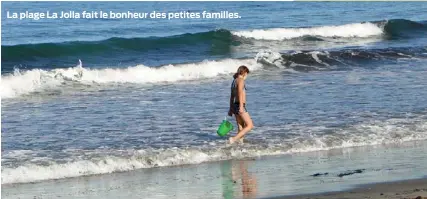  ??  ?? La plage La Jolla fait le bonheur des petites familles.