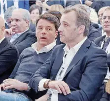  ?? Ansa ?? Nemici amici Matteo Renzi e Matteo Richetti