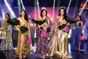  ??  ?? MISS Foundation Day winner Ms. Hannah Mae Nalangan (center) with the lovely finalists