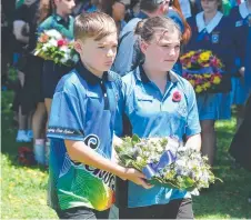  ?? ?? Students from Currajong State School.