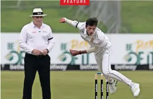  ?? ?? FEATURE
MARCO Jansen in action against India at Supersport Park Cricket Stadium. |