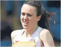  ??  ?? Laura Muir set an 800m PB in Lausanne.