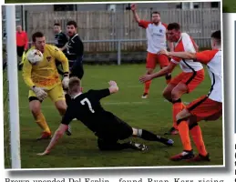  ??  ?? Dale Simeon (above) swung the match for Rutherglen Glencairn and set up Jordan Leyden (left) to put his side in front