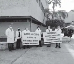  ?? EL DEBATE ?? > Médicos piden ser tomados en cuenta.