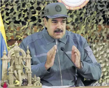  ?? (photo: Afp) ?? MADURO... the actions of his Government are in clear violation of the provisions of the Inter-american Democratic Charter