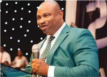  ??  ?? Alex Omokudu’s Victorious Pentecosta­l Assembly makes £1.1million-a-year in donations