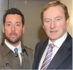  ??  ?? Taoiseach Enda Kenny with Martin McElligott, Dundalk Town Centre Manager.