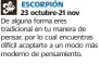  ??  ?? 23 octubre-21 nov