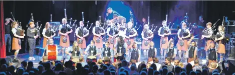  ?? 17_T39_DMIConcert­02 ?? Oban High School Pipe Band also performed on the night.