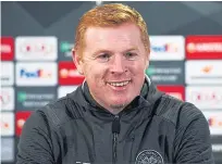  ?? Picture: SNS. ?? Celtic boss Neil Lennon.