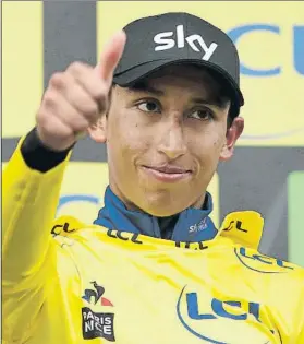  ?? FOTO: AP ?? El colombiano Egan Bernal (Sky), vencedor de la general final de la París-Niza