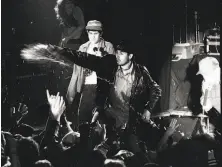  ?? Deanne Fitzmauric­e / The Chronicle 1987 ?? Rap/punk band the Beastie Boys perform at small club Wolfgang's in San Francisco just as their fame is taking off.