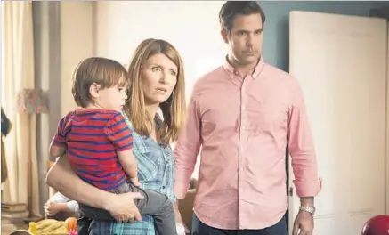  ?? Ed Miller Amazon Studios ?? SHARON HORGAN and Rob Delaney star in and are writers of “Catastroph­e,” a flagship of the new rage-filled genre of rom-coms.