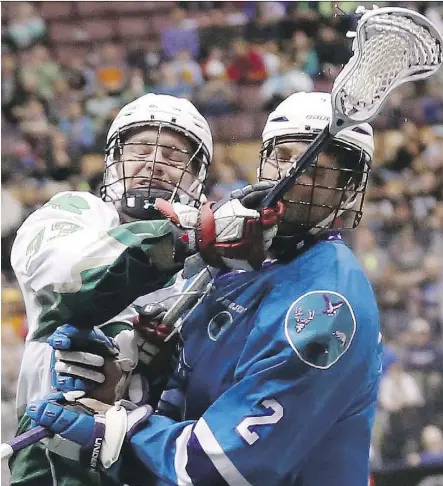  ?? MICHAEL PEAKE/FILES ?? Livestream­s of the NLL Game of the Week, playoff and Champion’s Cup games as well as highlights will be available on Twitter for free as part of a two-year deal with the National Lacrosse League.