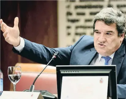  ?? ( "JiJt/ iFVA"ADO / EFE ?? El ministre d’Inclusió i Seguretat Social, José Luis Escrivá