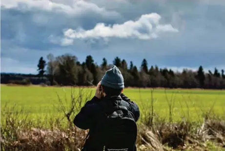  ?? (EDDY MOTTAZ) ?? Depuis 2015, la région agricole dite du Grand-Marais, située entre les lacs de Morat, de Neuchâtel et de Bienne, est couvée par l’associatio­n BirdLife Suisse.