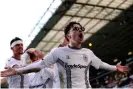  ?? Collyer/PA ?? Coventry City’s Callum O’Hare celebrates scoring their fourth goal. Photograph: Bradley