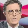  ??  ?? Stephen Colbert